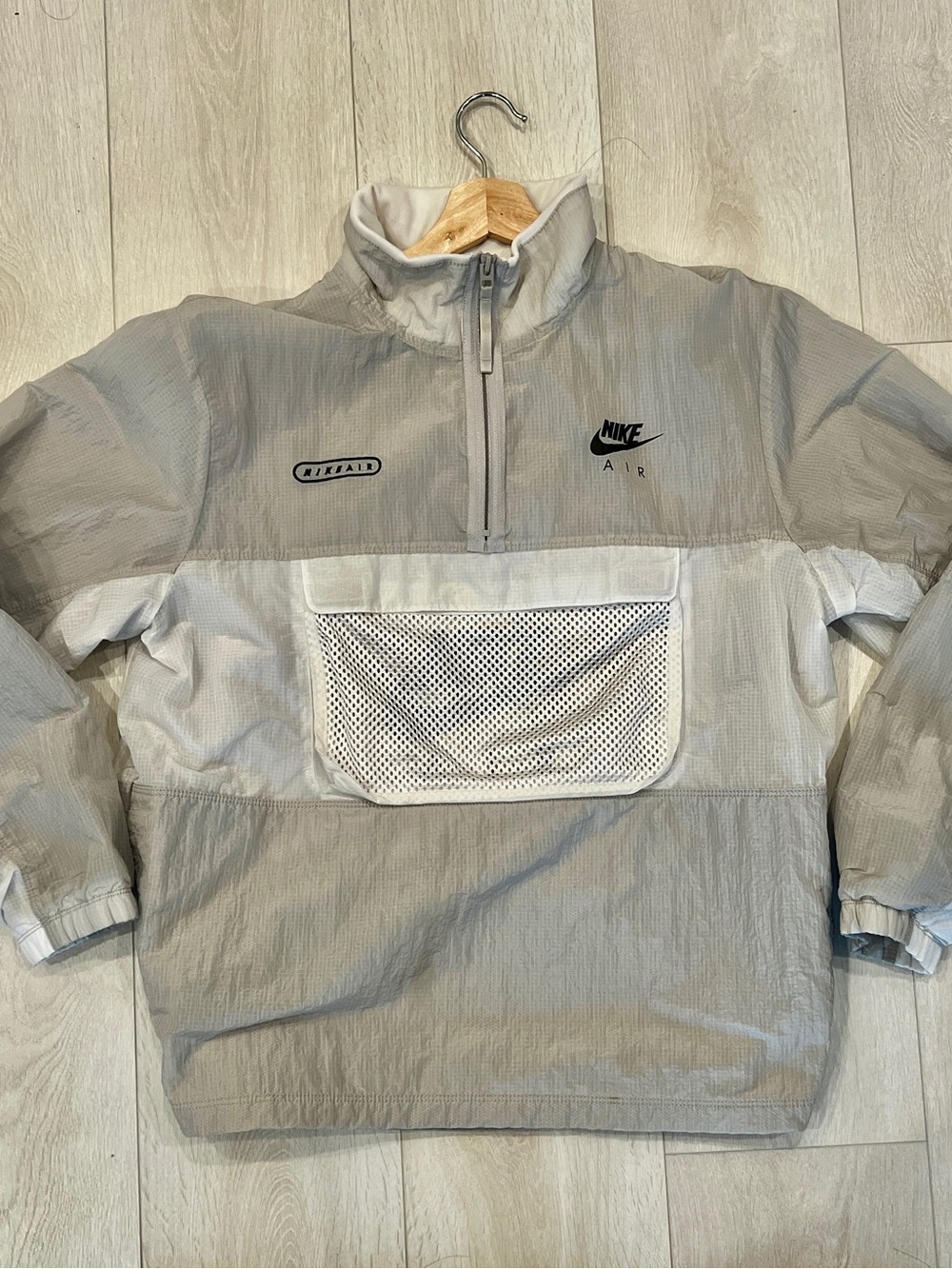 Vintage Nike Air Grey Half-Zip Pullover Windbreaker